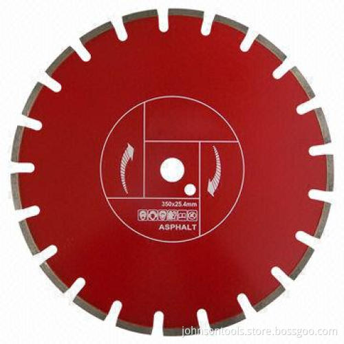 350mm diamond saw blade for cutting asphalt/laser welded for wet and dry cutting